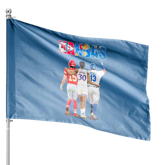 Discover KU Kansas Jayhawk 2022 Champions Mens Basketball House Flags