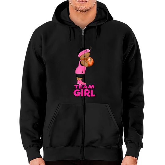 Discover Ethnic Basketball Team Girl Baby Shower Zip Hoodies