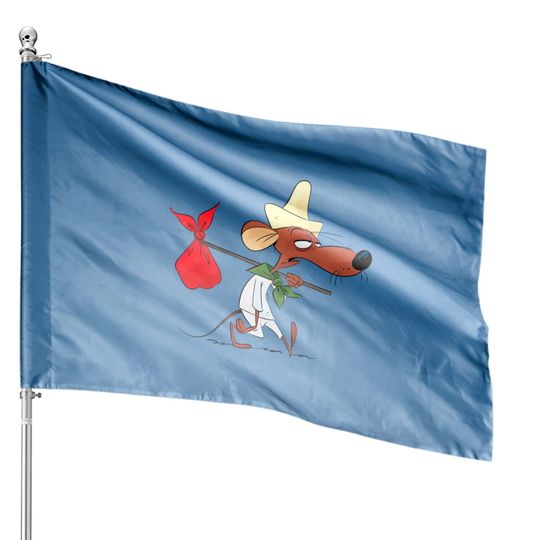 Discover Slowpoke Rodriguez - Mouse Cartoon - House Flags