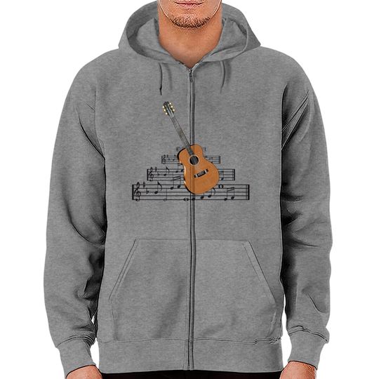 Discover Acoustic Guitar Zip Hoodies