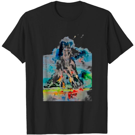 Discover Horse W A T E R C O L O R H O R S E .7 T-Shirt