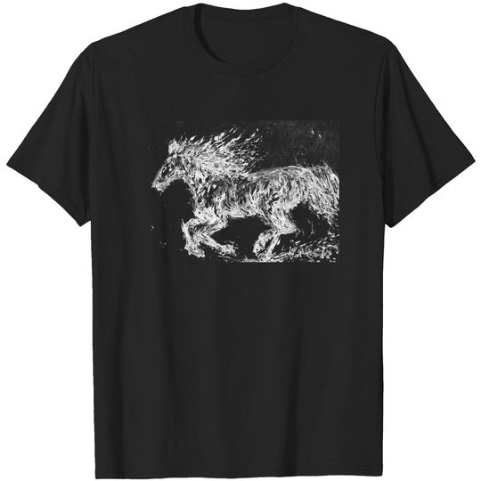 Discover Stallion B L A C K A N D W H I T E H O R S E .2 T-Shirt