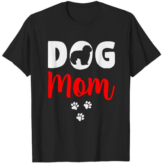 Discover Funny Dog Mom Paw Print Graphic Tee Design 3 for Dog Lovers