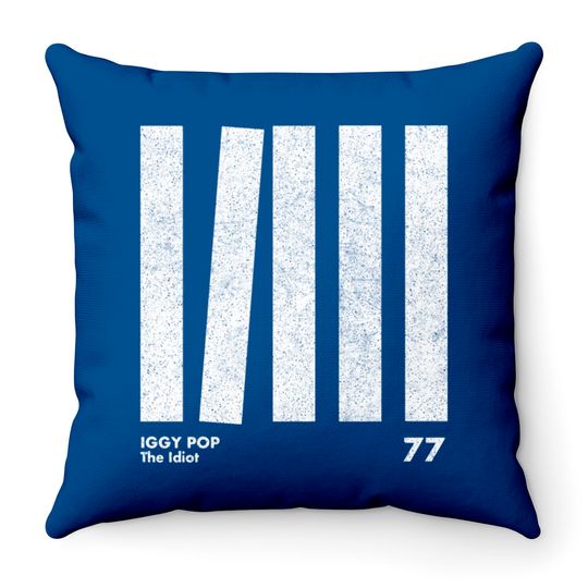 Discover Iggy Pop The Idiot / Minimal Graphic Design Tribute - Iggy Pop - Throw Pillows