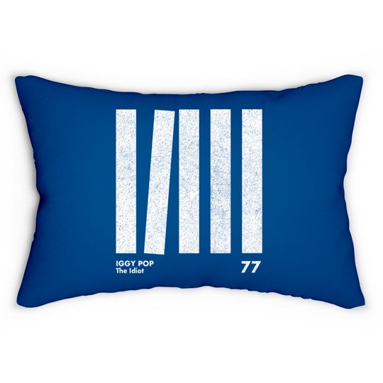 Discover Iggy Pop The Idiot / Minimal Graphic Design Tribute - Iggy Pop - Lumbar Pillows