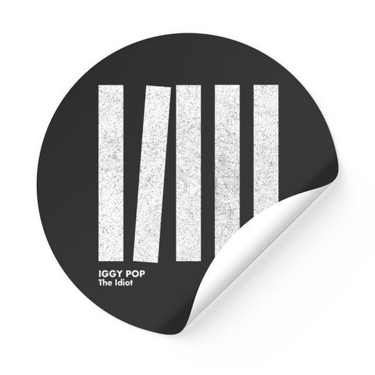 Discover Iggy Pop The Idiot / Minimal Graphic Design Tribute - Iggy Pop - Stickers