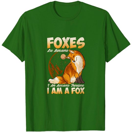Discover Fox Shirt Foxes Are Awesome Cute Fox Shirt Kids Girls Boys T-Shirt