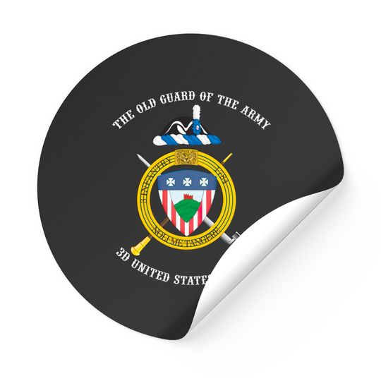 Discover 3d US Infantry Regiment (The Old Guard) unofficial crest - Crest - Stickers