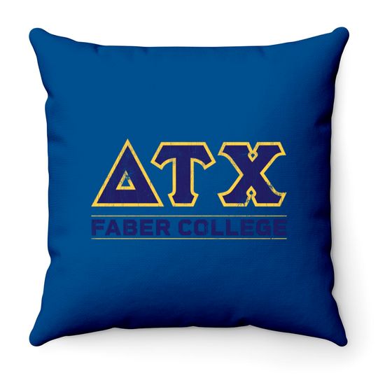 Discover Delta Tau Chi - Faber College - Delta House - Throw Pillows