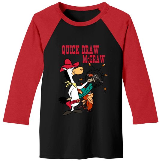 Discover Quick Draw mcgraw - Quick Draw Mcgraw - Baseball Tees