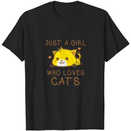 Discover Just a Girl Who Loves Cats T-Shirt