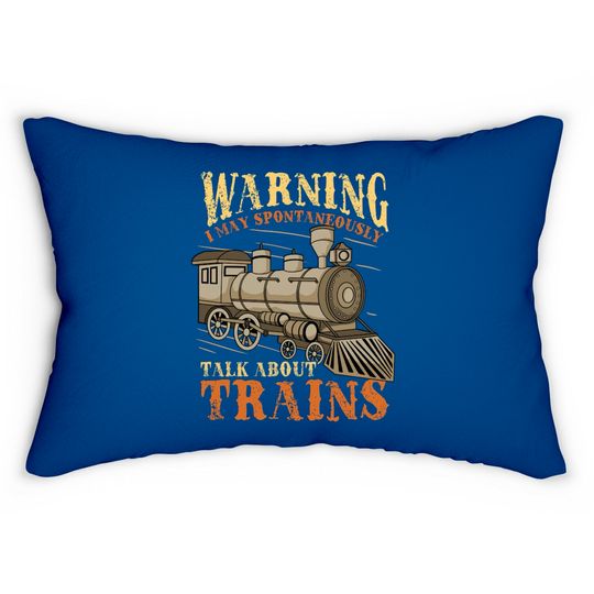 Discover Trains Railroad Train Lover - Train - Lumbar Pillows