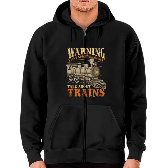 Discover Trains Railroad Train Lover - Train - Zip Hoodies
