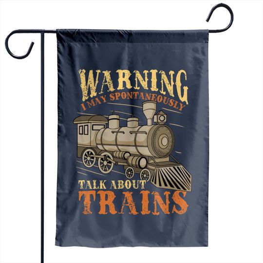 Discover Trains Railroad Train Lover - Train - Garden Flags
