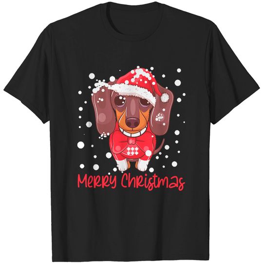 Discover Dachshund Christmas Dachshund Christmas Loves Led Cute Dog T-Shirt