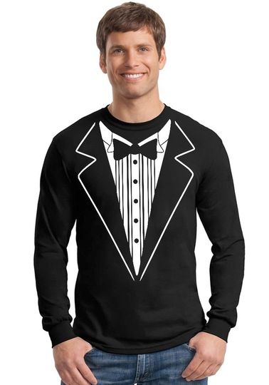 Discover Tuxedo Funny Men's Long Sleeve