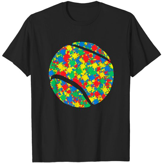 Discover Tennis Player Funny Sport Lover Tennis Autism Awareness Men Women Kids T-Shirts