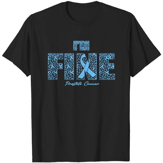 Discover Prostate Cancer Awareness Prostate Cancer Awareness Fine Ribbons - In This Family We Fight Together T-Shirts