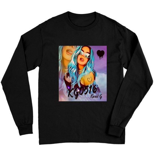 Discover Karol G shirt,La Bichota Karol G KG0516 Reggeaton Black Long Sleeves