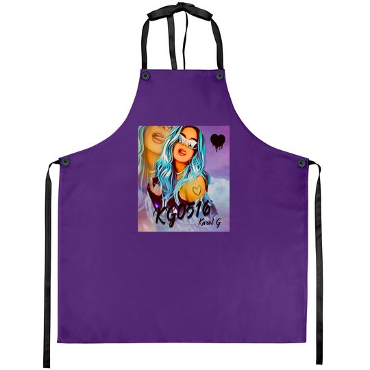 Discover Karol G Apron,La Bichota Karol G KG0516 Reggeaton Black Aprons