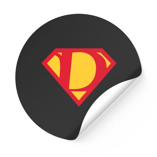 Discover Letter D - Superman - Stickers