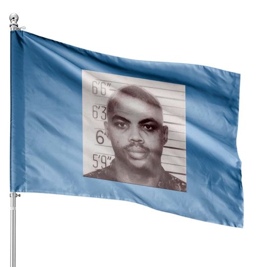 Discover Charles Barkley Mugshot House Flags