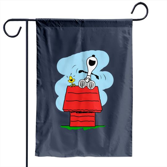 Discover Snoopy and Woodstock Laugh - Snoopy Fan - Garden Flags