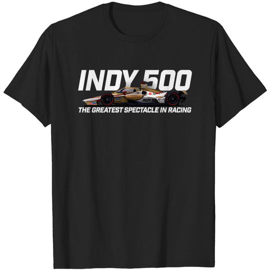Discover Indy Greatest Spectacle (dark double-sided) - Indy 500 - T-Shirt