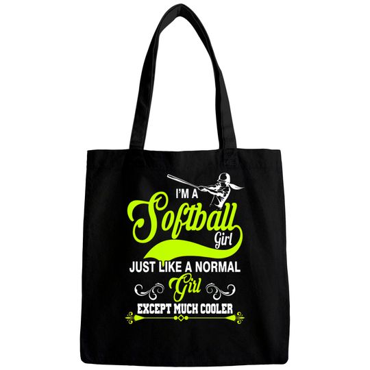 Discover Softball - i'm a softball girl like normal girl Bags