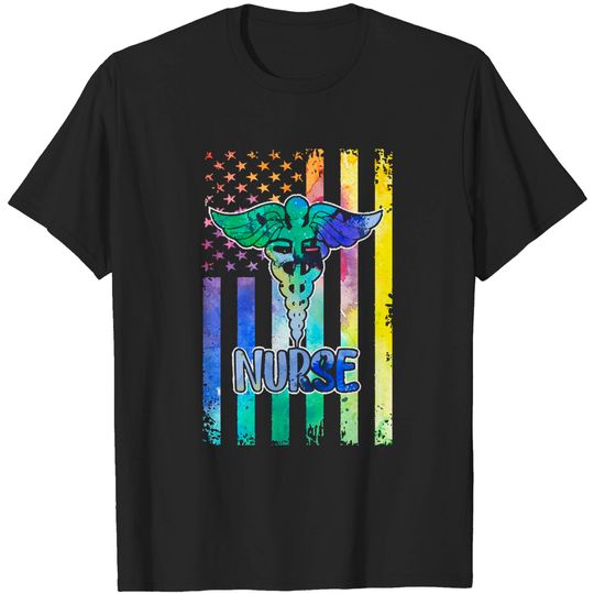 Discover nurse n u r s e u s a f l a g t-shirts