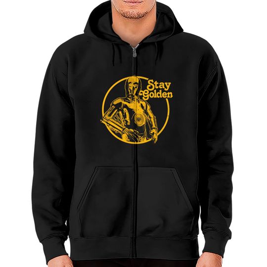 Discover NEW C 3PO Stay Golden Zip Hoodies