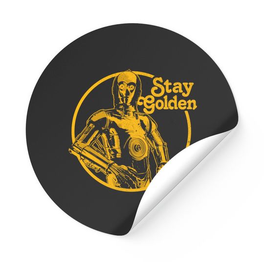 Discover NEW C 3PO Stay Golden Stickers