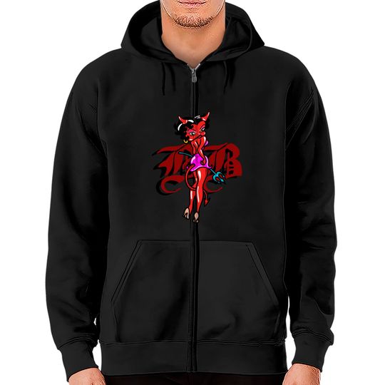 Discover Betty Boop devil in a dress - Betty Boop - Zip Hoodies