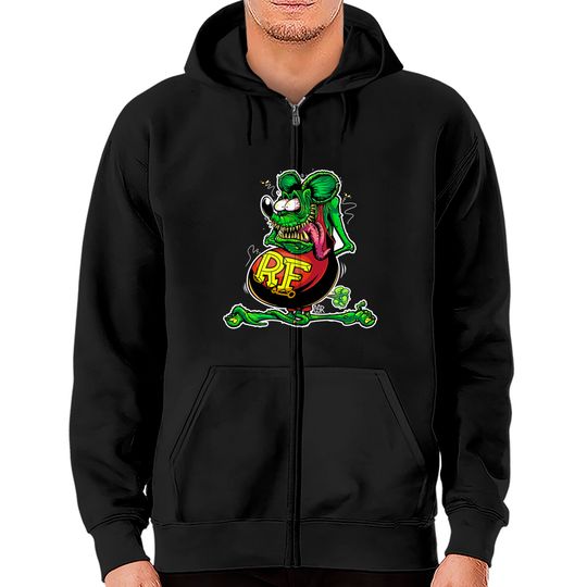 Discover Bootleg Ratfink - Rat Fink - Zip Hoodies