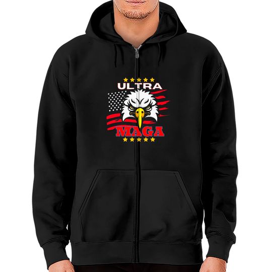 Discover Ultra Maga Zip Hoodies