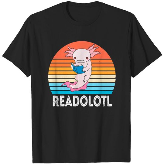 Discover Axolotl Readolotl Funny Axolotl 2 (2) T-Shirts