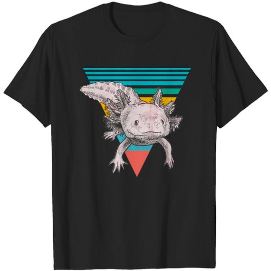 Discover axolotl v i n t a g e a x o l o t l q u e s t i o n s t-shirts