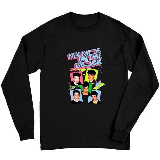 Discover Vintage New Kids Tour 1989 Long Sleeves, Sweatshirt, Long Sleeve, Hoodie, 1989 New Kid on The Block
