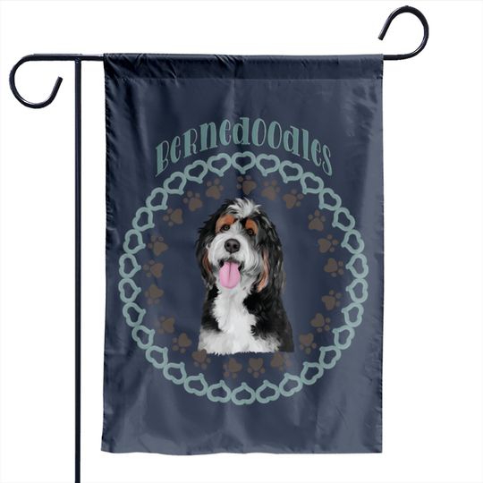 Discover Bernedoodles dog breed - Bernedoodle Dog - Garden Flags