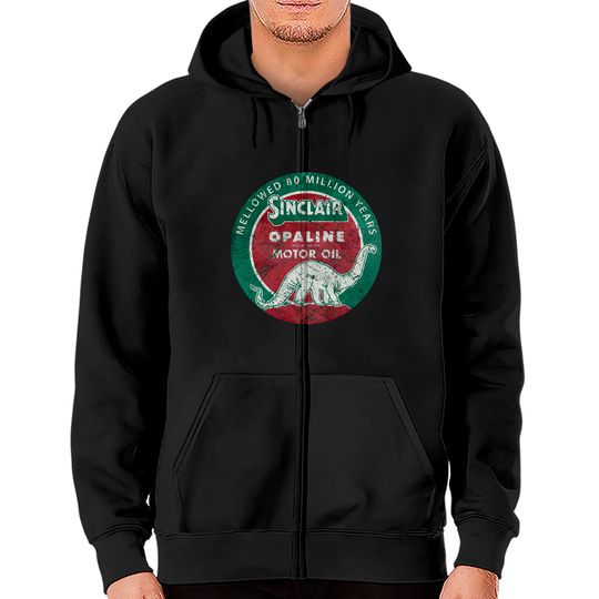 Discover Diplodocus Motor Oil V01 - Sinclair - Zip Hoodies