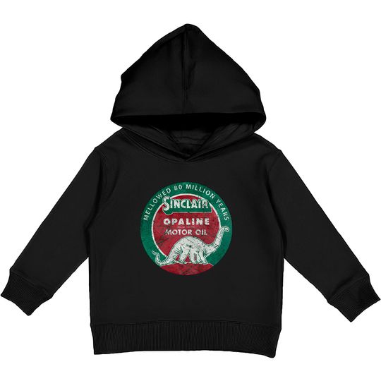 Discover Diplodocus Motor Oil V01 - Sinclair - Kids Pullover Hoodies