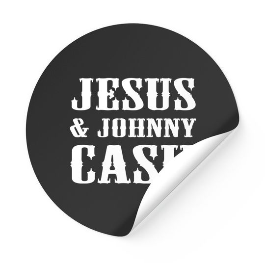Discover Jesus and johnny cash - Johnny Cash - Stickers