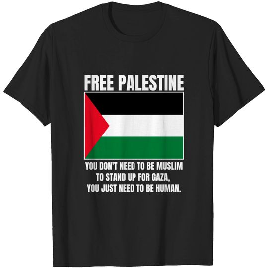 Discover Free Palestine, Palestine Flag, Peace Message T-shirt