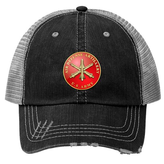 Discover Air Defense Artillery Branch Plaque Trucker Hats