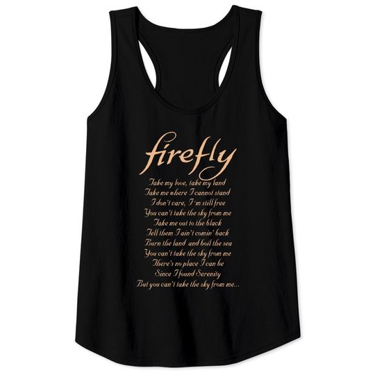 Discover Firefly TV Tank Tops