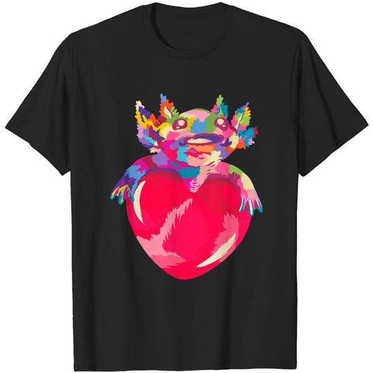 Discover Axolotl Axolotl animal and heart T-Shirts