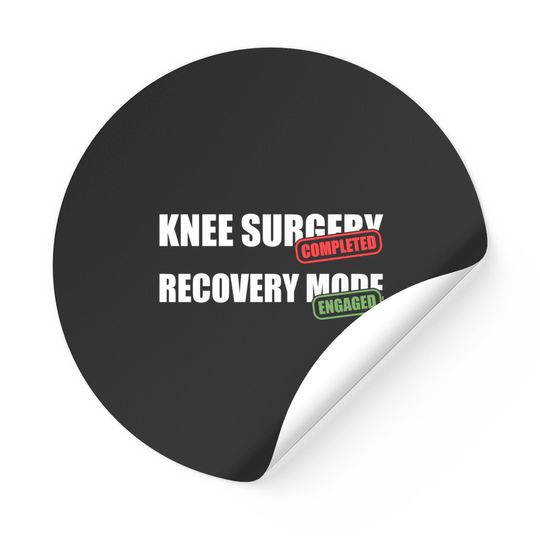 Discover Knee Surgery Completed Recovery Mode Knee Replacement Stickers
