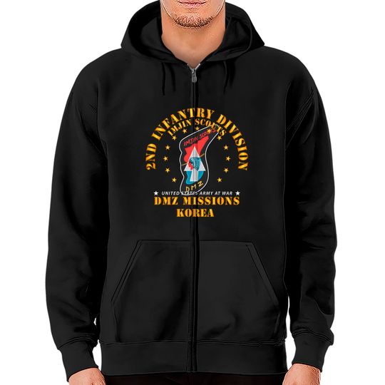 Discover 2nd Infantry Division - ImJin Scout -DMZ Missions Zip Hoodies