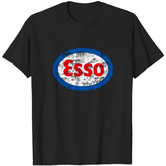 Discover Vintage distressed Esso logo - Auto Racing - T-Shirt