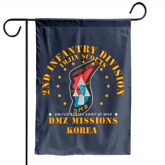 Discover 2nd Infantry Division - ImJin Scout -DMZ Missions Garden Flags